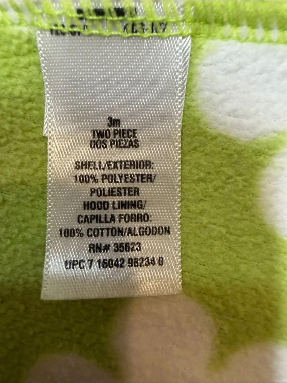 Carter’s 3M Green Daisy Floral Hooded Fleece Jacket Snap Front Baby Girls Coat